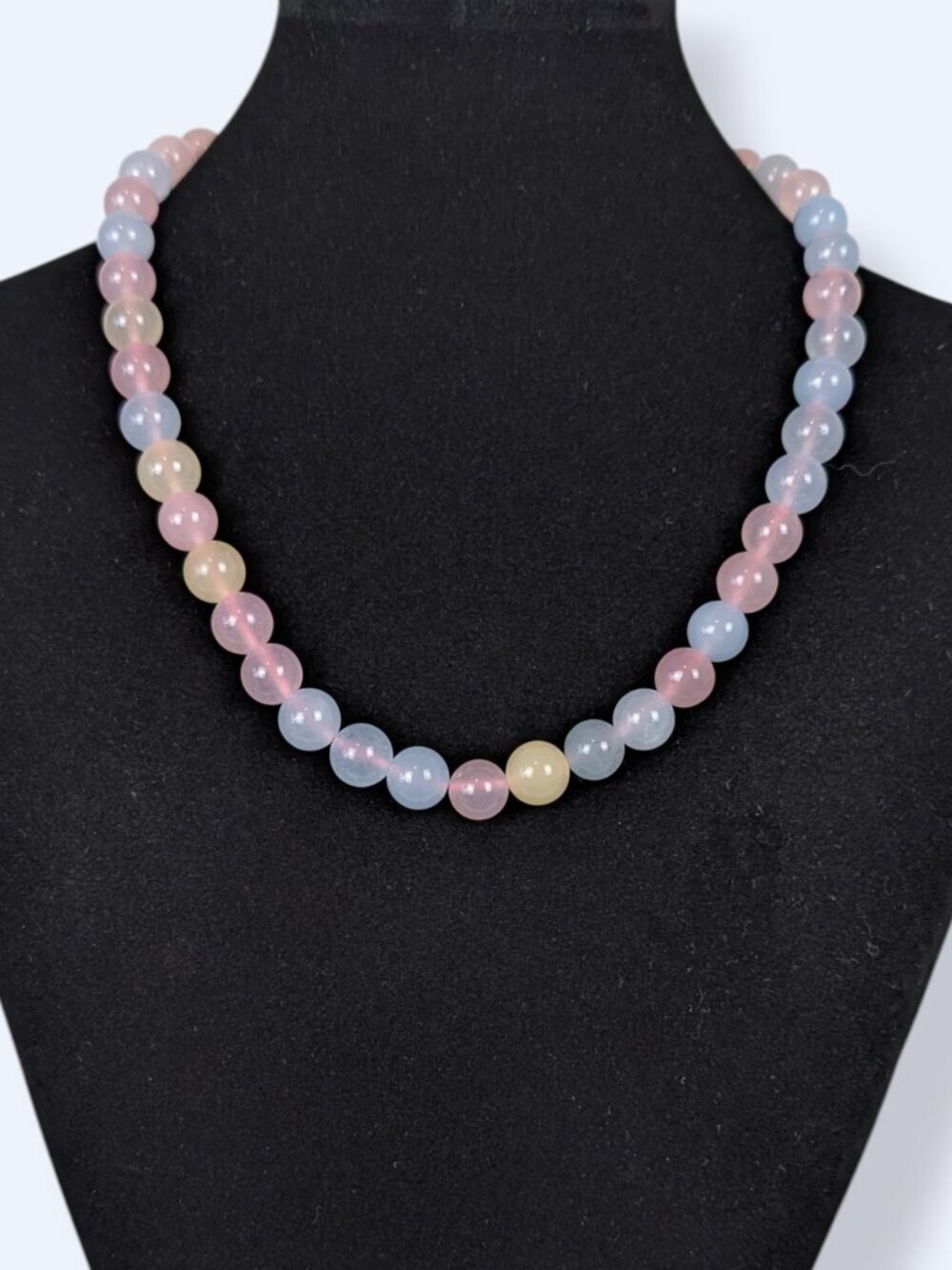Whimsical Pastel "Candy Jade" Beaded Necklace